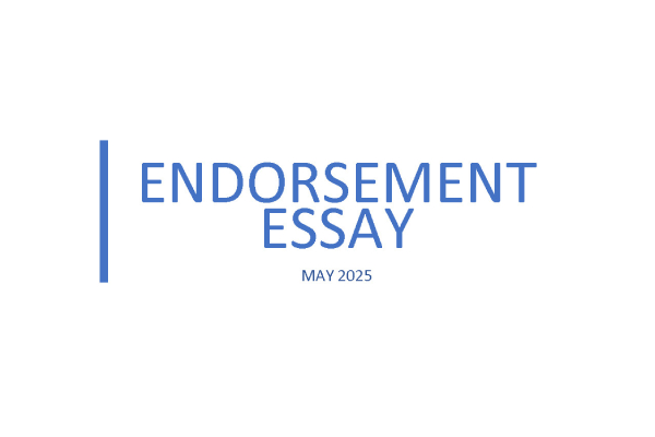 Endorsement Essay