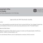 Endorsement of the Earth Charter SPR19