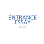 Entrance Essay 2025 Thumbnail Image