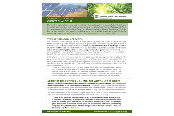 Climate change 101 (TMIT 2018)