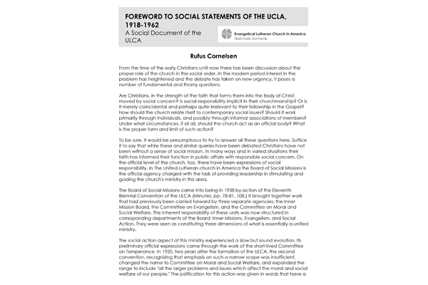 ULCA Forward Social Statements