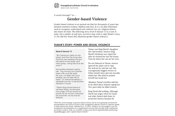 Gender-Based Violence