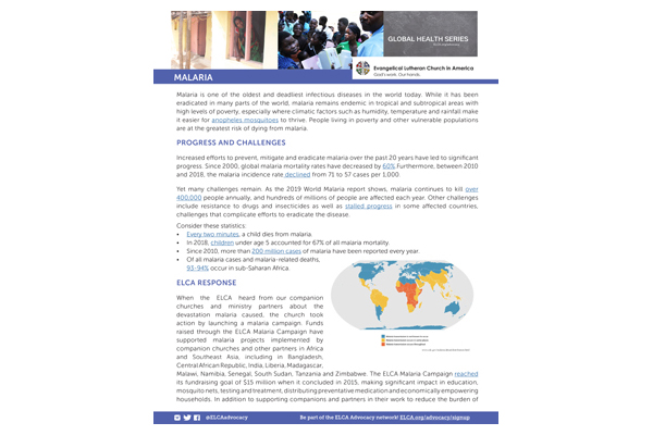 Global Health – Malaria (2020)