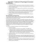 Guidelines for Psychological Consultants