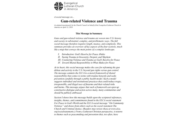 Gun Related Violence Social Message