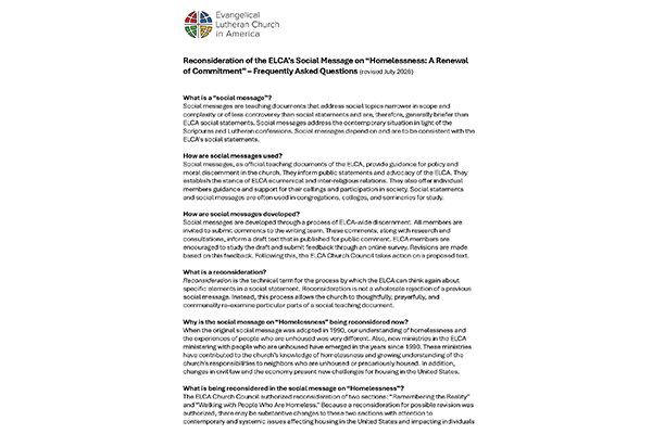 Homelessness Reconsideration Background FAQs Thumbnail Image