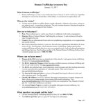 Human Trafficking Awareness Day Bulletin