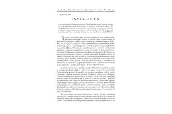 Immigration (Spanish)
