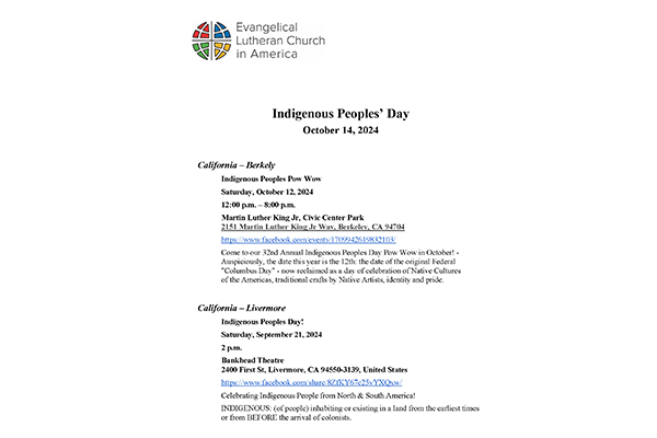 Indigenous Peoples’ Day – October 2024