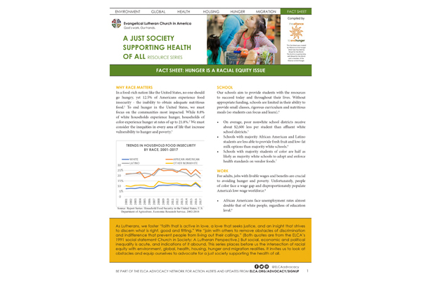 Fact Sheet: Hunger is a Racial Equity Issue (JSSHOA 2020)