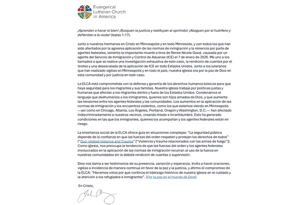 Presiding Bishop Curry Issues Statement on Minneapolis ICE Shooting Spanish