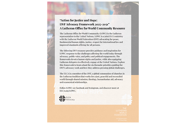 LWF Advocacy Framework 2025-2031 Thumbnail Image