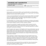 Awareness and Conversation