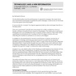 Technology New Reformation