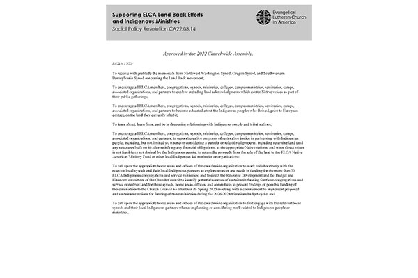 Resource: Land Back Resolution