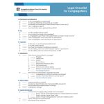 Legal Checklist for Congregations