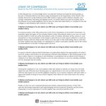 Litany of Confession