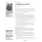 Living Lutheran Study Guide  - Credibility and integrity