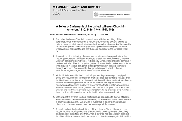 ULCA Marriage and Family