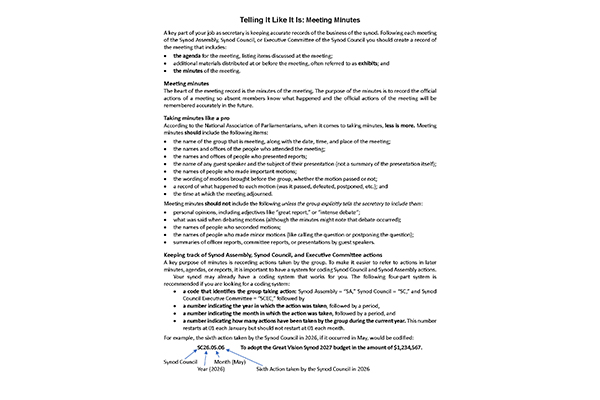 Meeting Minutes Guidelines 2026 Thumbnail Image