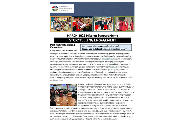 Mission Support Memo – March 2026