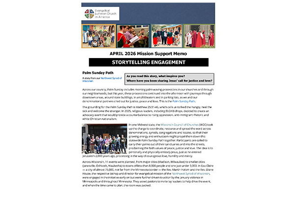 Mission Support Memo - April 2026 Thumbnail image