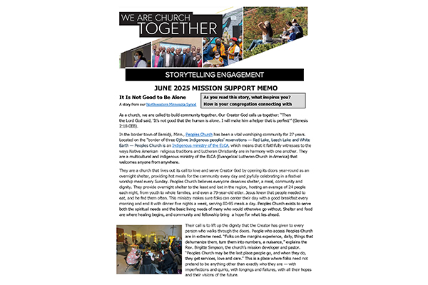 Mission Support Memo – June 2025