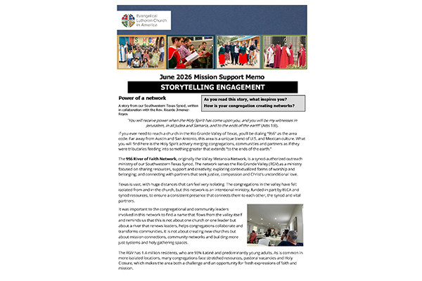 Mission Support Memo – June 2026