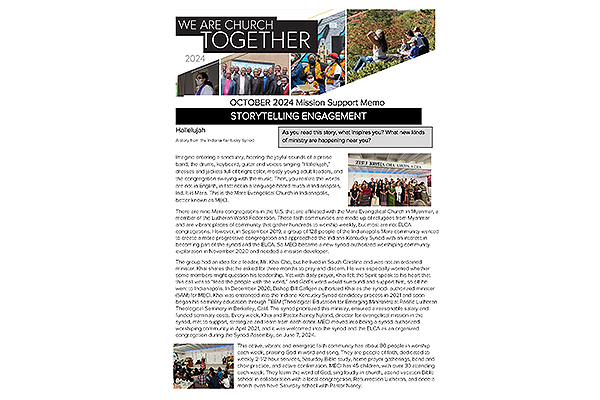 Mission Support Memo