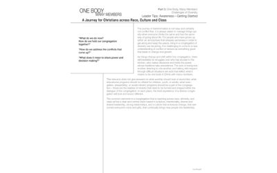 One Body Many Members Part 3