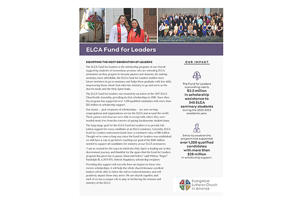 One Page Fund for Leaders 2024