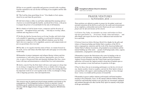 November 2018 Letter