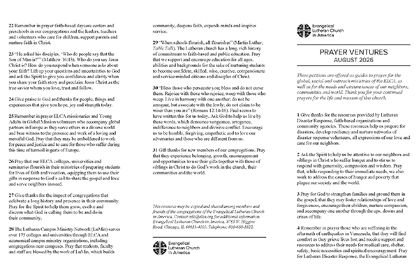 Prayer Ventures August 2026 -Legal Thumbnail Image