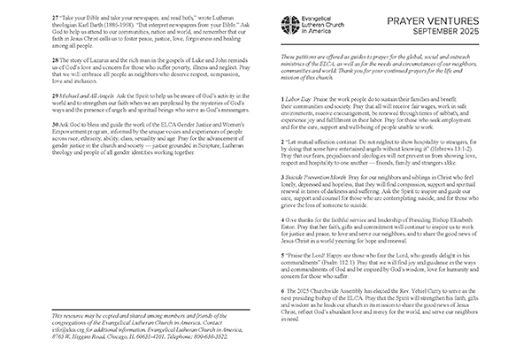 September 2025 Letter