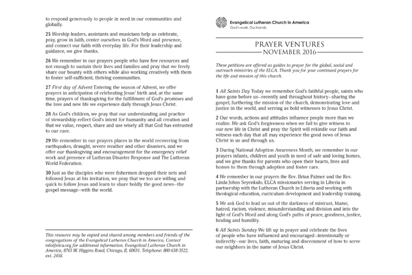 November 2016 Letter