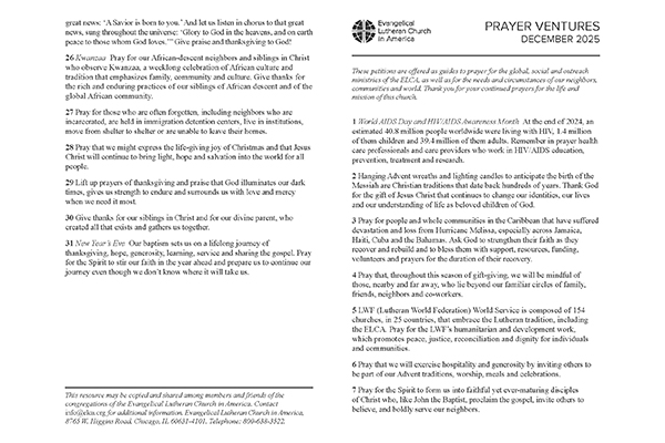 December 2025 Letter