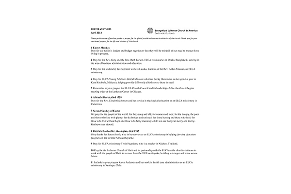 Prayer Venture April 2013 (Legal size)