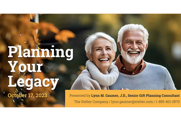 Planning Your Legacy: Presented by The ELCA Foundation and The Stelter Company