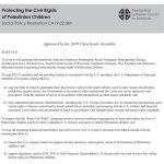 Protecting the Civil Rights of Palestinian Children SPR19