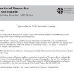 Renew Assault Weapons Ban and Fund Research SPR19