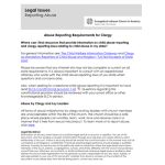 Reporting Abuse Clergy Requirements