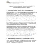 Sanctuary Memorial FAQ Spanish