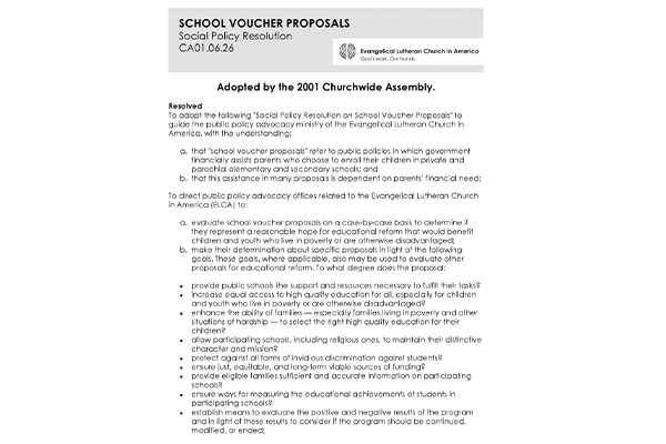 School Voucher Proposals SPR01