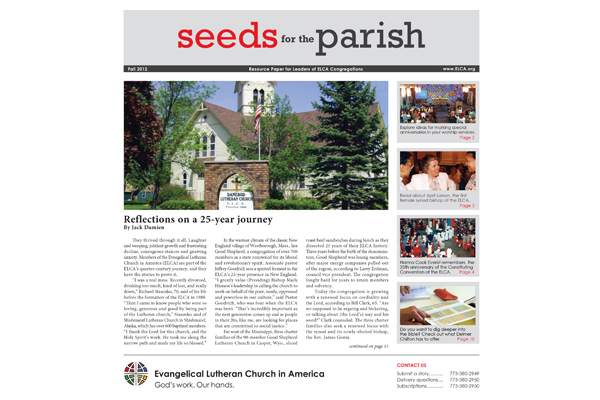 Seeds for the Parish – Fall – 2012