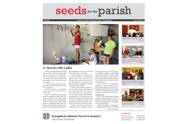 Seeds for the Parish – Fall – 2013