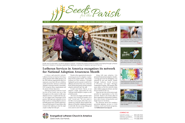 Seeds for the Parish – Fall – 2016