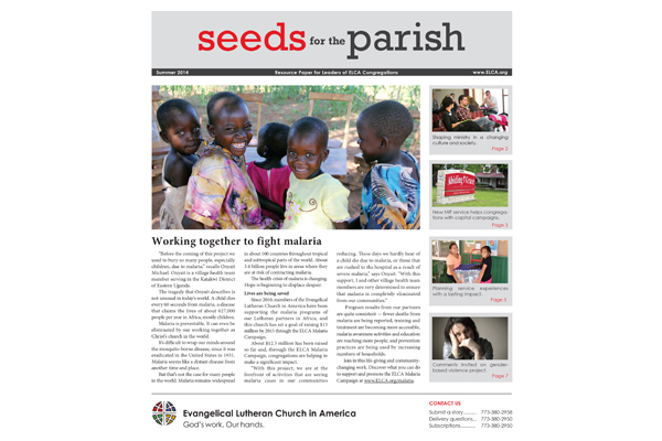 Seeds for the Parish – Summer – 2014