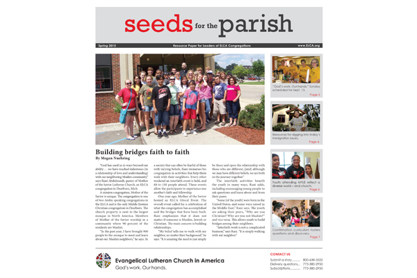 Seeds for the Parish – Spring – 2015