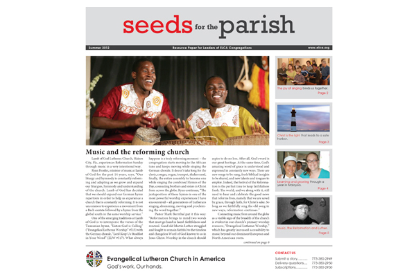 Seeds for the Parish – Summer – 2012