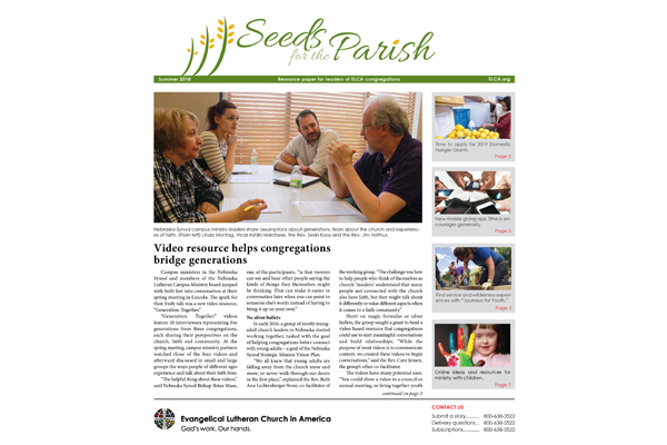 Seeds for the Parish – Summer – 2018